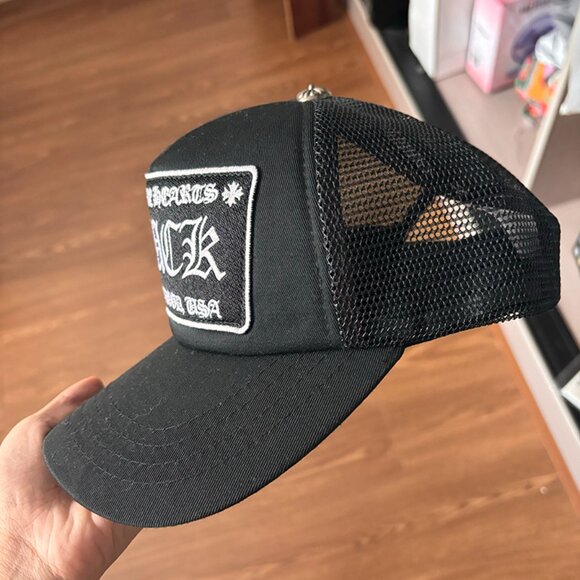 Chrome Hearts Retro Black Adjustable Embroidered Baseball Cap - Picture 2 of 6